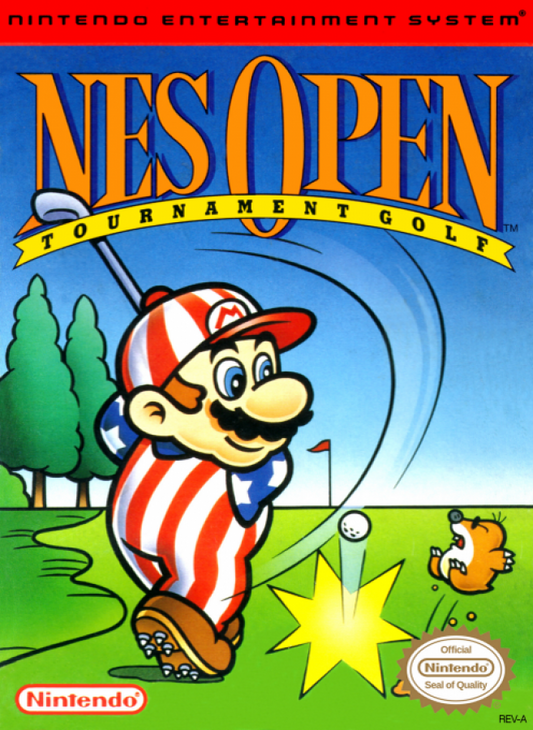 NES Open Tournament Golf cover art for Nintendo Entertainment System NES retro video game