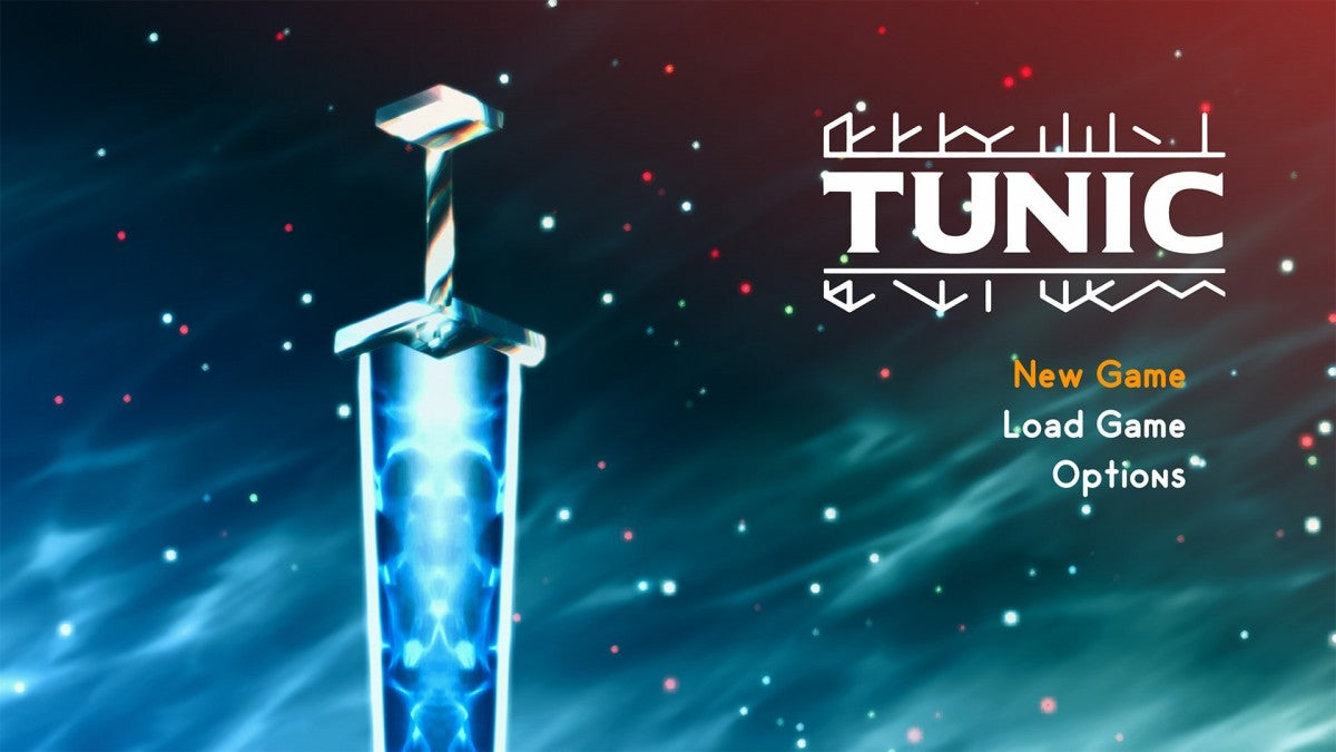 Tunic Deluxe home screen for Nintendo Switch action adventure game