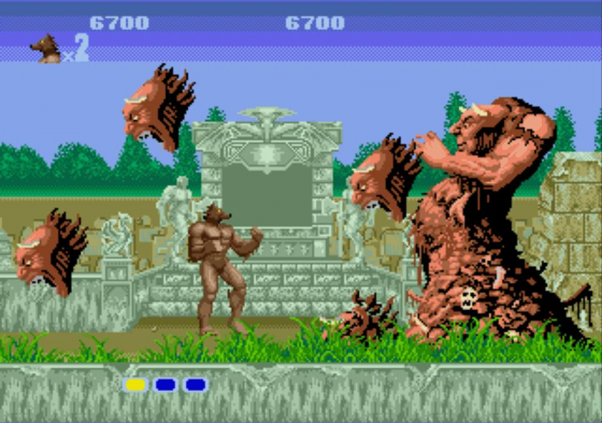 Altered Beast Sega Genesis retro video game action platformer gameplay (1988)