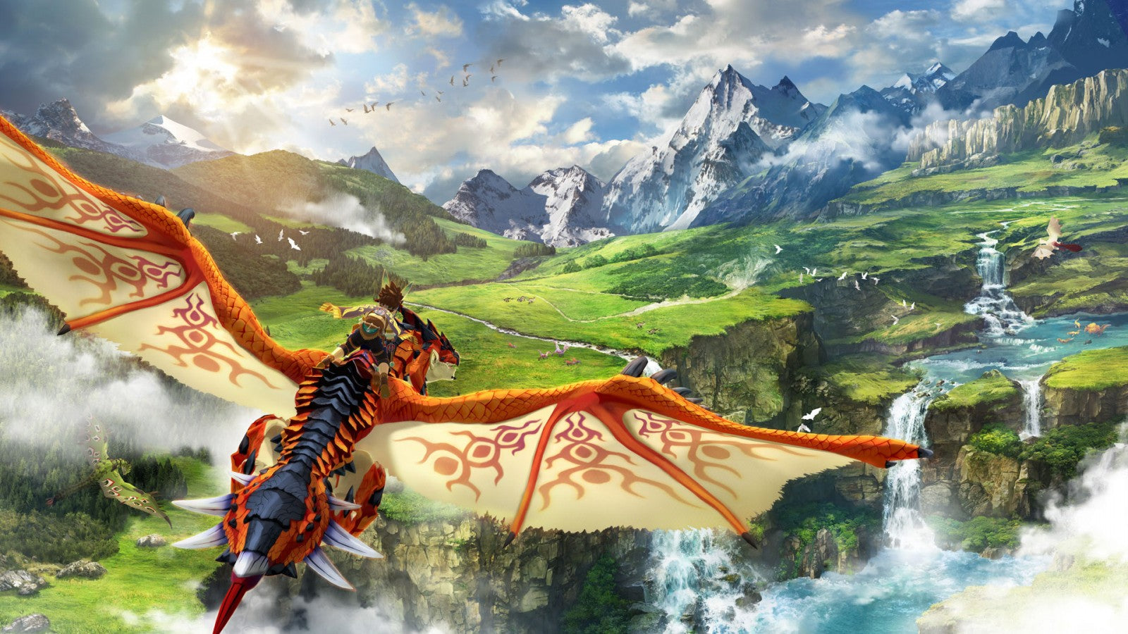 Monster Hunter Stories 2 Wings of Ruin Nintendo Switch NS for role playing adventure video game fans featuring monster collecting turn based battles Rathalos exploration colorful fantasy environments character customization egg hatching monster riding quests and immersive Monster Hunter storytelling collectible gaming appeal gameplay