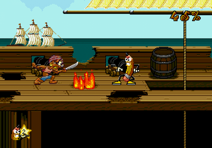 Wild Woody Sega CD platformer action game cartoon style gameplay animated pencil character side scrolling adventure Sega CD classic quirky retro platforming collectible Sega CD software video game title gameplay