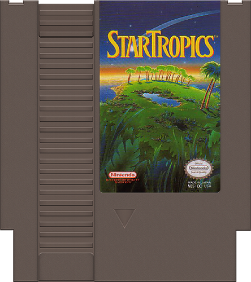 Star Tropics cartridge for Nintendo Entertainment System (NES) retro video game
