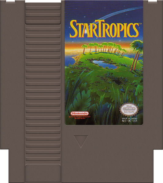 Star Tropics cartridge for Nintendo Entertainment System (NES) retro video game
