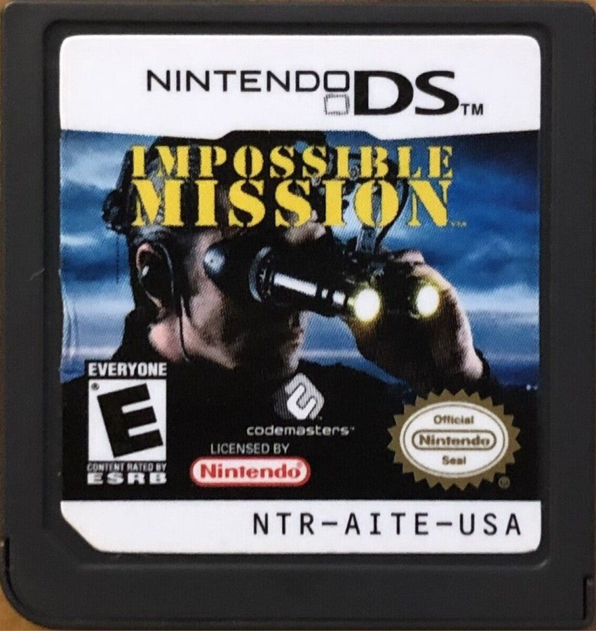 Impossible Mission cartridge for Nintendo DS (DS) puzzle platforming adventure video game
