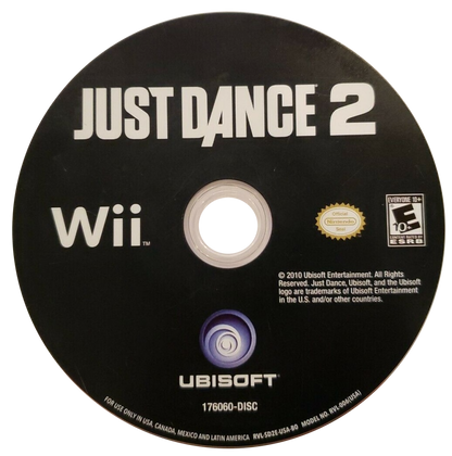 Just Dance 2 disc art for Nintendo Wii (Wii) video game