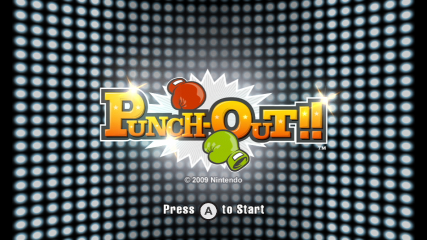 Punch-Out!! [Nintendo Selects] – Nintendo Wii (Wii) boxing sports action video game gameplay title screen