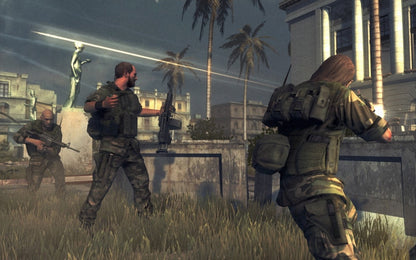 Retro Kane and Lynch Dead Men Xbox 360 inspired design featuring dark crime thriller shooter aesthetic vintage HD era mercenary fugitive storyline intense gunfights chaotic urban environments gritty cinematic action fugitive escape narrative nostalgic third person shooter presentation gameplay