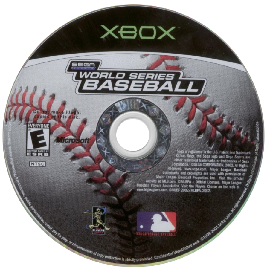 World Series Baseball for Xbox (Xbox), disc sports baseball video game.
