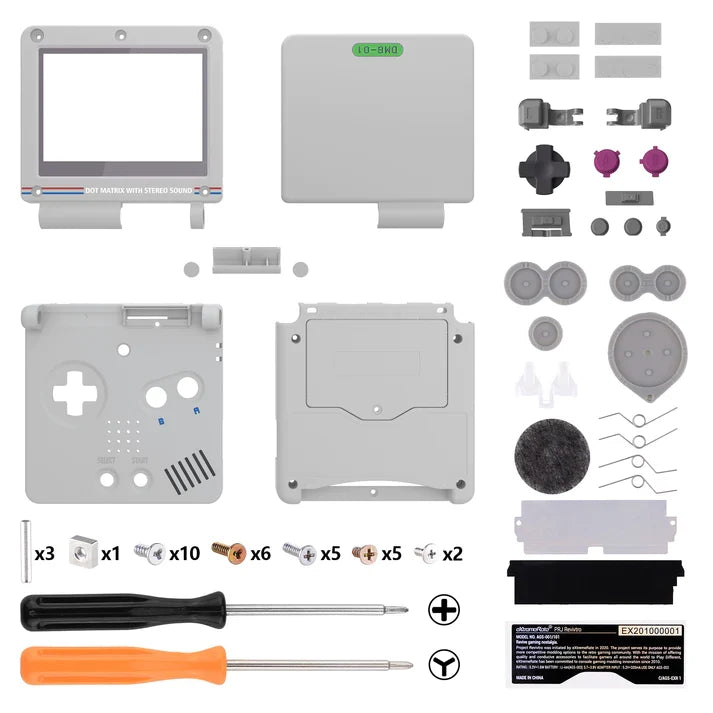 Game Boy Advance SP IPS Ready Full Shell Replacement - eXtremeRate