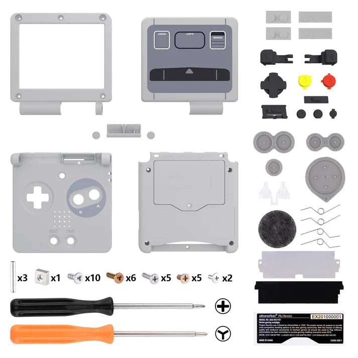 Game Boy Advance SP IPS Ready Full Shell Replacement - eXtremeRate
