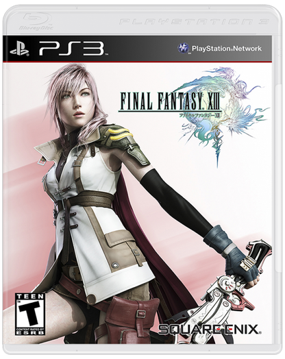 Final Fantasy XIII PS3 role-playing video game cover art.