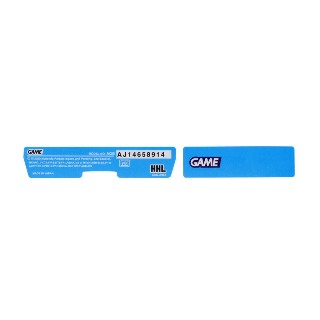 Game Boy Advance Replacement Console Sticker - Colors