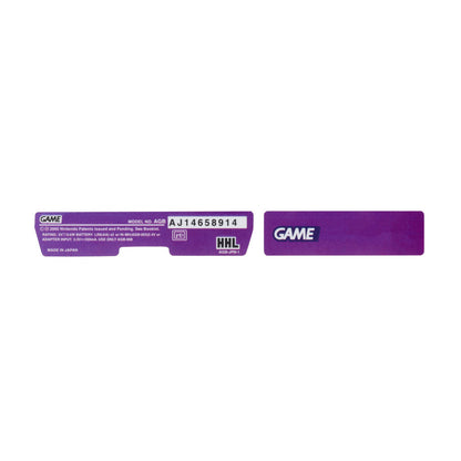 Game Boy Advance Replacement Console Sticker - Colors
