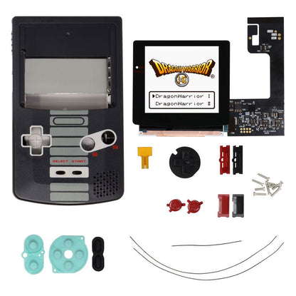 Game Boy Color Q5 IPS LCD NES/VES Retro Pixel Backlight Kit with Laminated Lens - FunnyPlaying