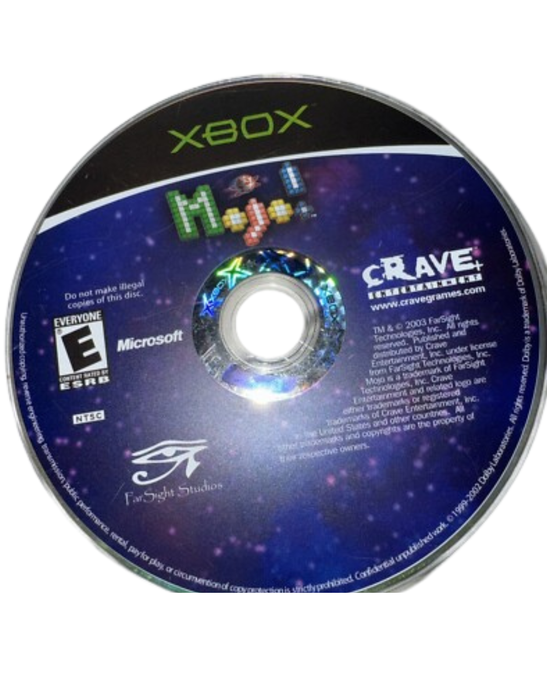 Mojo! disc for Xbox (XBOX) video game