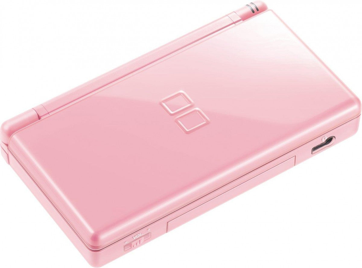 Nintendo DS Lite pink handheld console, complete in original box.