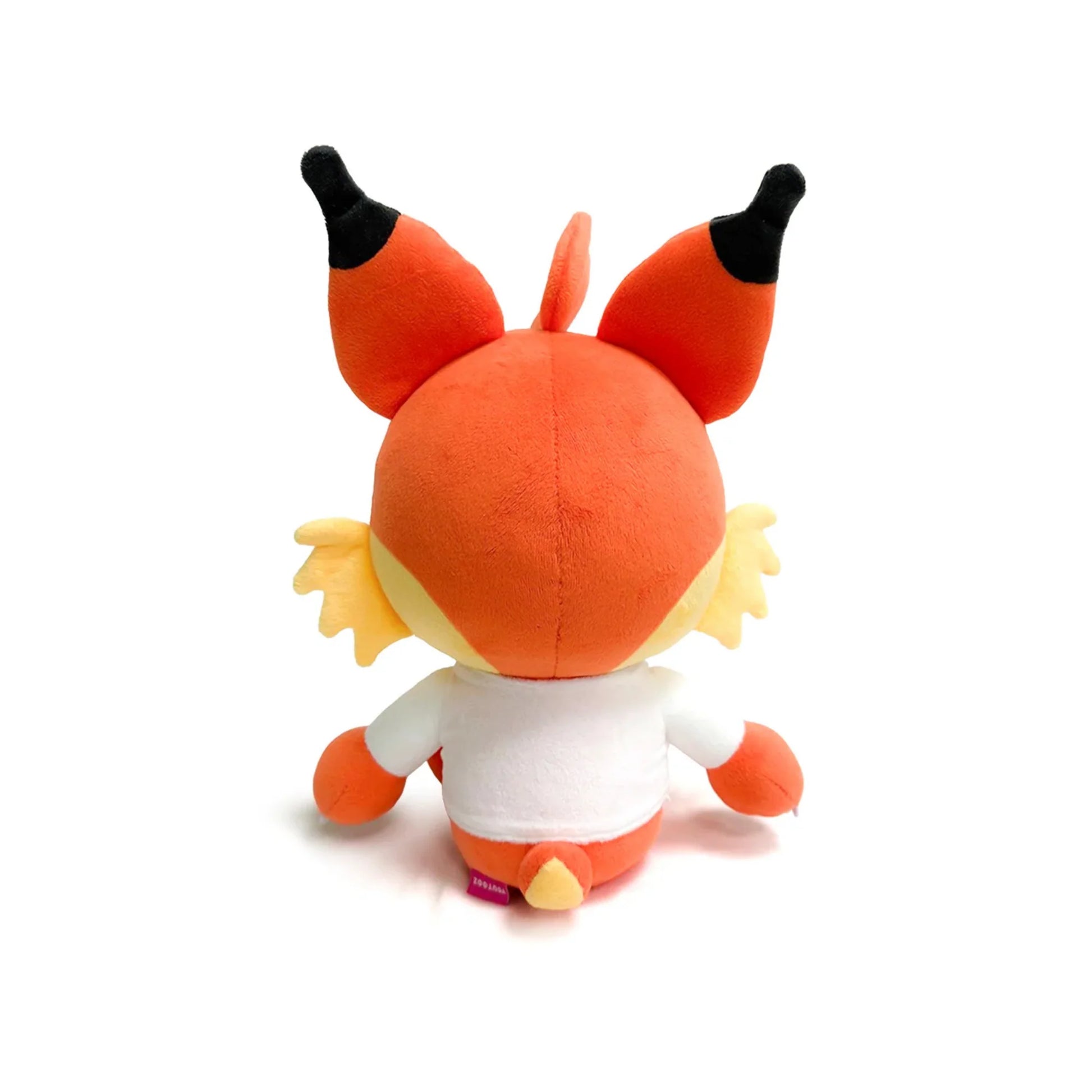 Bubsy plush inspired design featuring collectible retro video game character plush aesthetic soft stuffed toy cartoon bobcat mascot colorful platformer nostalgia classic gaming merchandise presentation