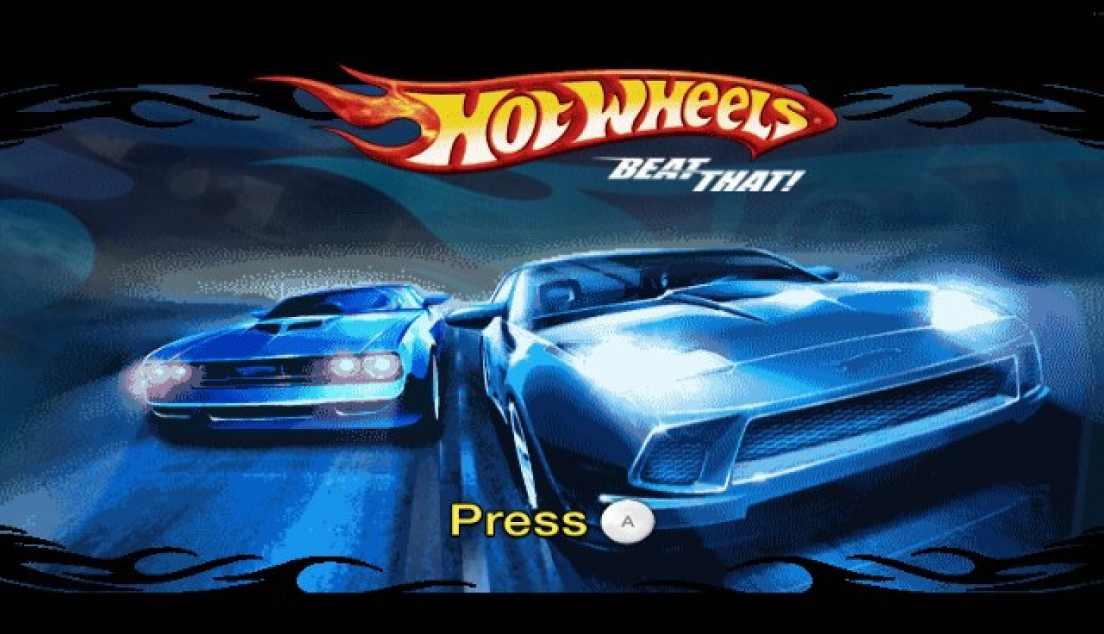 Hot Wheels: Beat That – Nintendo Wii (Wii) arcade battling racing video game title screen