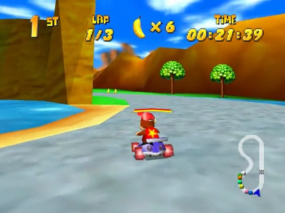 Diddy Kong Racing Gameplay for Nintendo 64 (N64) video game 
