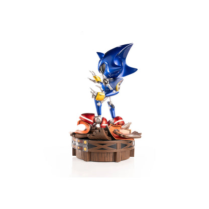 Metal Sonic The Steel Nemesis 15 Inch Premium Resin Statue by First 4 Figures F4F collectible Sonic the Hedgehog statue featuring detailed Metal Sonic character design premium resin construction dynamic sculpted details display base officially licensed collectible figure gaming decor and high end collector appeal