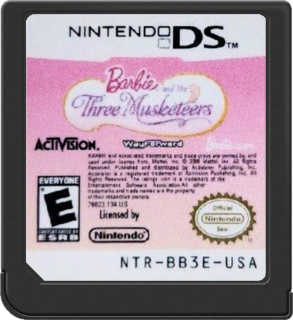Barbie and the Three Musketeers – Nintendo DS: Join Barbie on a swashbuckling adventure as she trains to become a musketeer and saves the kingdom with courage and style cartrdge