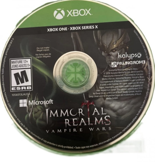 Immortal Realms: Vampire Wars disc for Xbox One (XONE) dark fantasy strategy video game