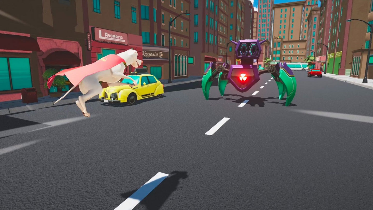 The DC League of Super-Pets Adventures of Krypto and Ace Nintendo Switch action-adventure game featuring co-op gameplay for Superman's dog and Batman's canine gameplay screenshot