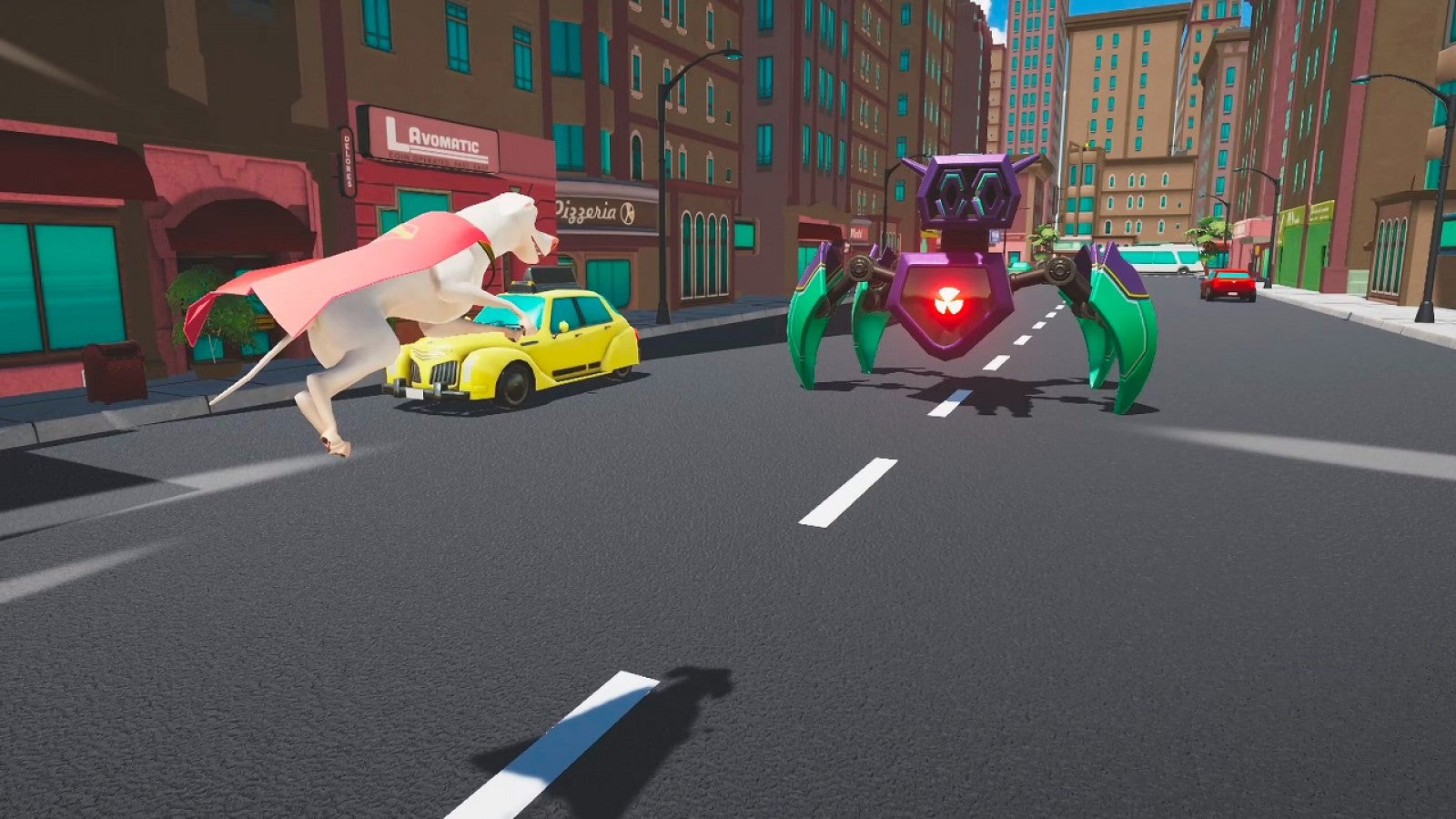 The DC League of Super-Pets Adventures of Krypto and Ace Nintendo Switch action-adventure game featuring co-op gameplay for Superman's dog and Batman's canine gameplay screenshot