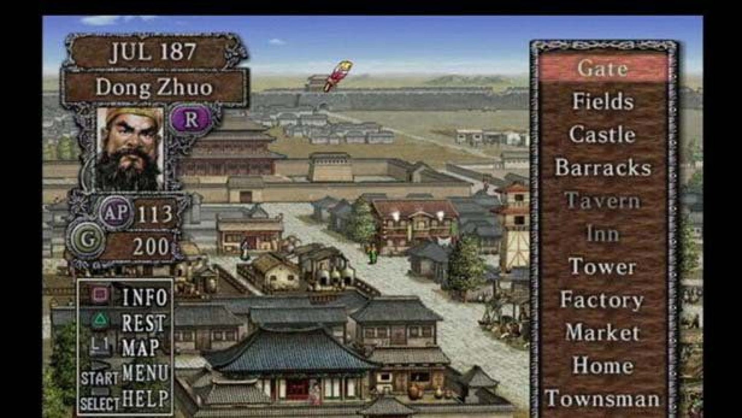 Romance of the Three Kingdoms VIII – PlayStation 2 (PS2) video game gameplay, strategy game.