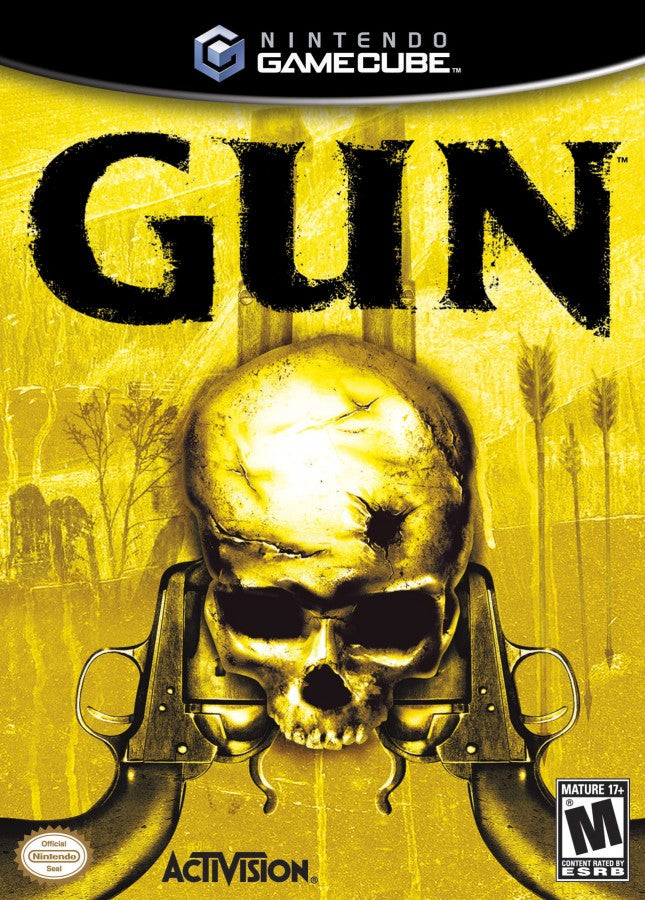 Gun GameCube game featuring Wild West action-adventure gameplay and open-world shooting missions front cover