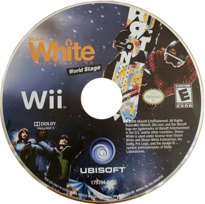 Shaun White Snowboarding: World Stage – Nintendo Wii (Wii) snowboarding action sports video game disc