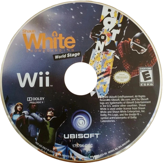 Shaun White Snowboarding: World Stage – Nintendo Wii (Wii) snowboarding action sports video game disc