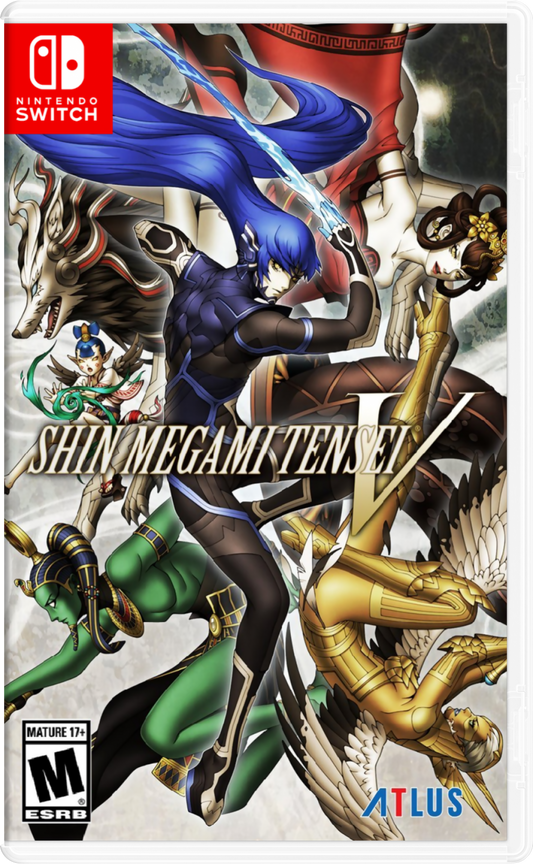 Shin Megami Tensei V cover art for Nintendo Switch (NS) role-playing game.