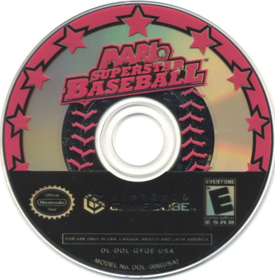 Mario Superstar Baseball disc for GameCube (GC) sports baseball video game