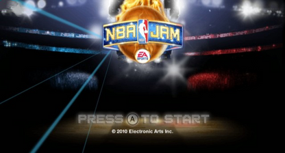 NBA Jam – Nintendo Wii (Wii) arcade basketball sports multiplayer video game title screen
