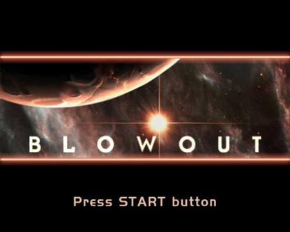 BlowOut PlayStation 2 PS2 for action shooter video game fans featuring side scrolling run and gun gameplay intense alien combat futuristic weapons fast paced platforming sci fi environments explosive action challenging levels classic arcade style gameplay collectible gaming appeal gameplay