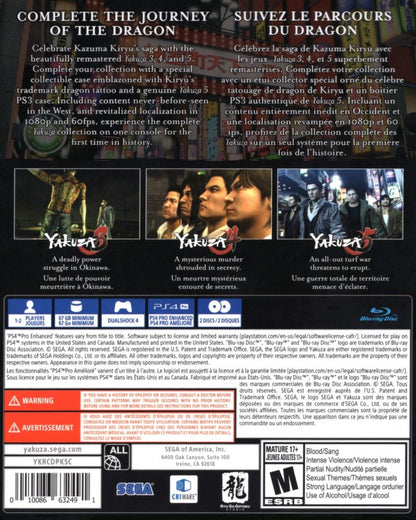 The Yakuza Remastered Collection – PlayStation 4 (PS4) video game gameplay, action-adventure.