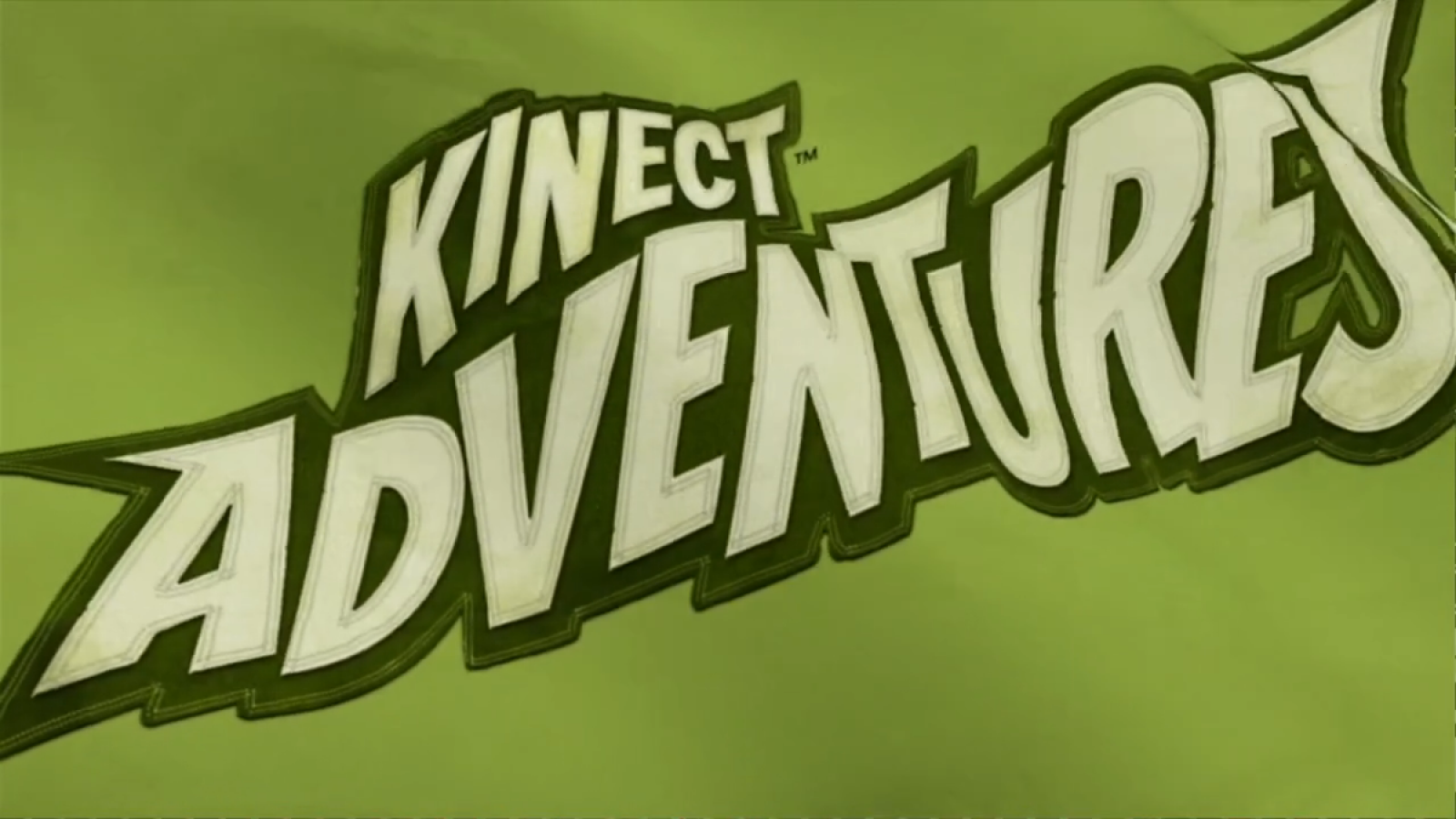 Kinect Adventures home screen for Xbox 360 (X360) motion-controlled party adventure video game