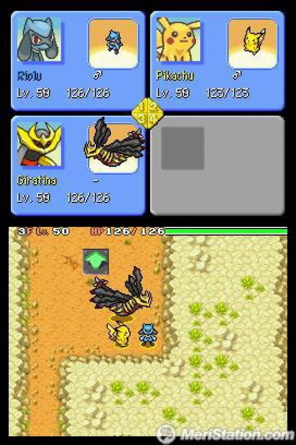 Pokémon Mystery Dungeon: Explorers of Time gameplay for Nintendo DS (DS) dungeon-crawling RPG adventure video game