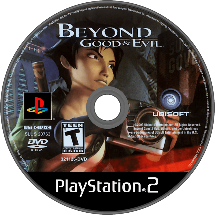 Beyond Good and Evil PS2 PlayStation 2 game action adventure stealth sci fi classic Ubisoft title retro video game disc collectible for PS2 console disc