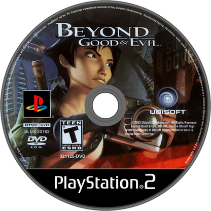 Beyond Good and Evil PS2 PlayStation 2 game action adventure stealth sci fi classic Ubisoft title retro video game disc collectible for PS2 console disc