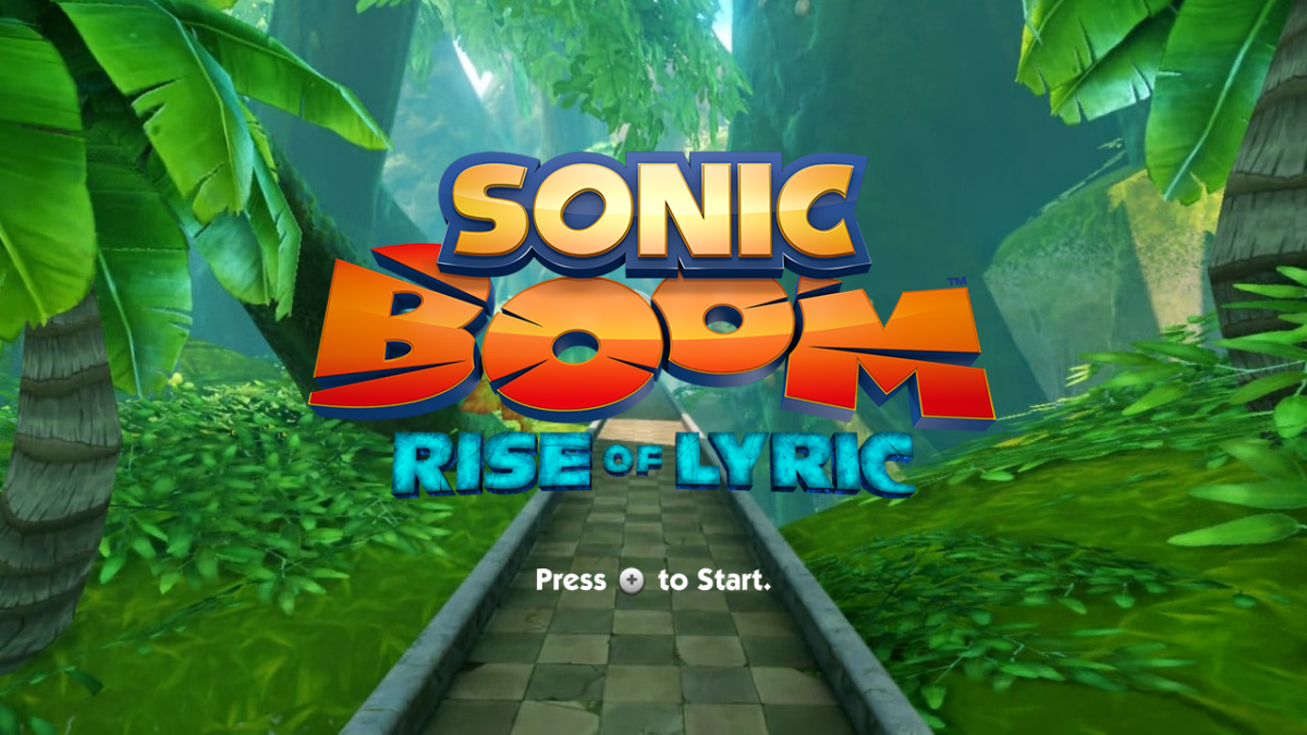 Sonic Boom: Rise of Lyric Title screen art for Nintendo Wii U (WiiU) video game