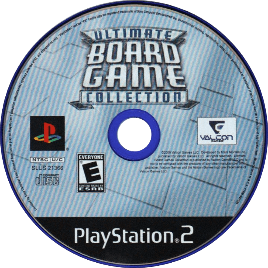Ultimate Board Game Collection – PlayStation 2 (PS2) disc for the video game, board game compilation