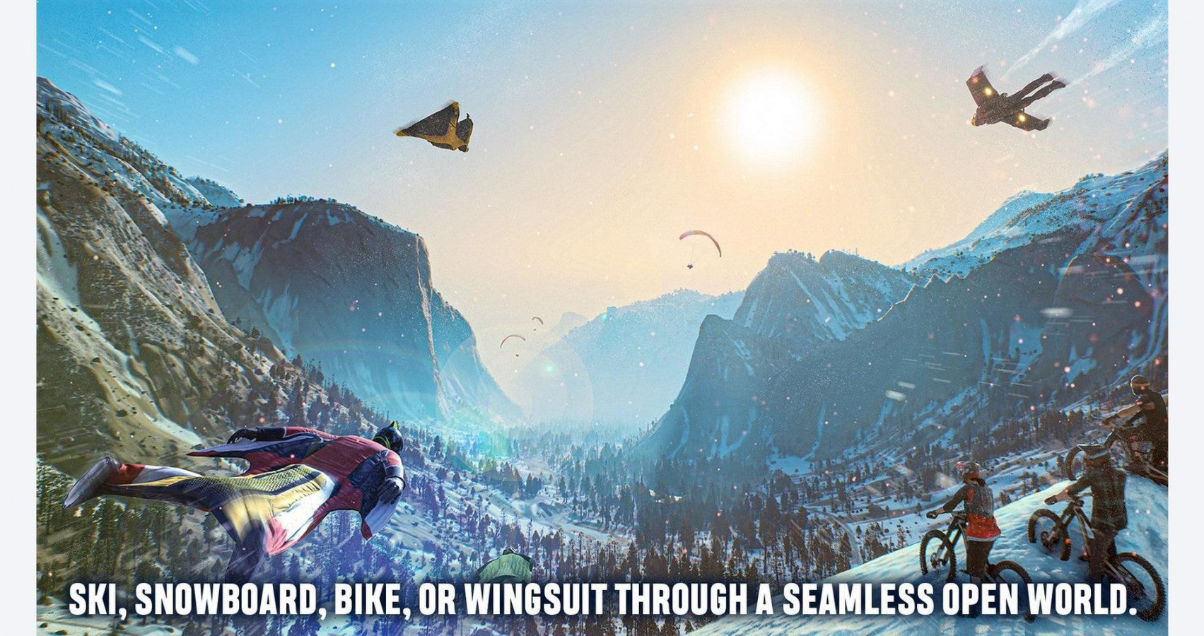 Riders Republic gameplay for Xbox Series X (XSX) extreme sports racing video game