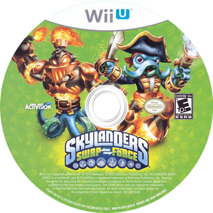 Skylanders Swap Force disc cover art for Nintendo Wii U (WiiU) video game