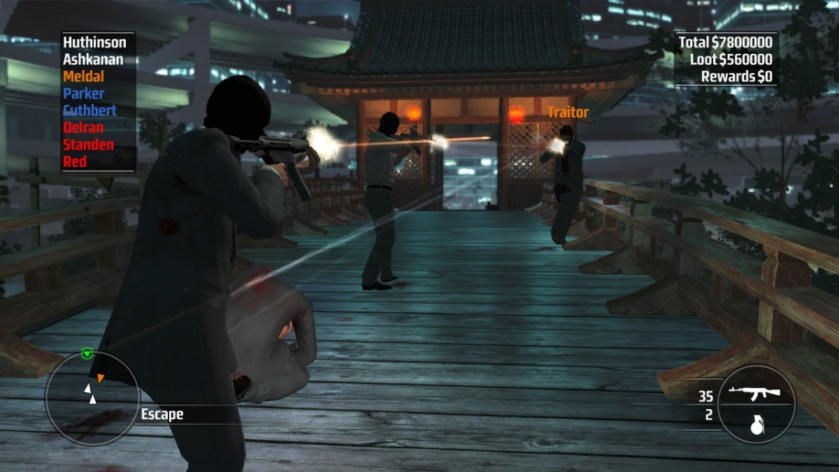 Kane & Lynch Dead Men PlayStation 3 third-person shooter crime thriller video game co-op gameplay and intense heist narrative gameplay screenshot