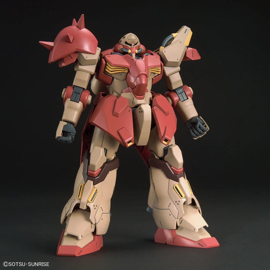 FO1 Messer HG Model Kit featuring High Grade Gunpla construction detailed mechanical design articulated poseable model snap together assembly color separated parts premium mobile suit styling customizable display piece and collectible anime model building appeal front  