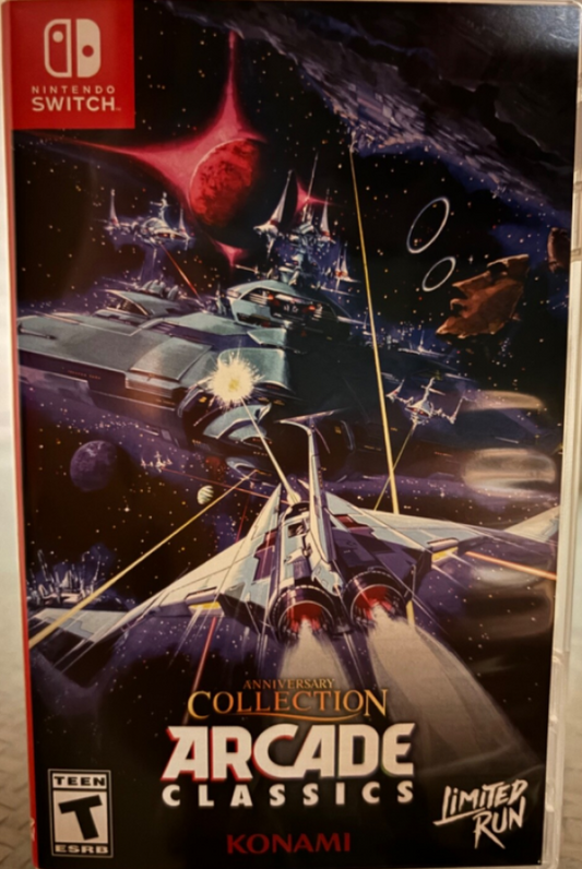 Arcade Classics Anniversary Collection Limited Run #166 Nintendo Switch game featuring retro arcade compilation and collectible physical release front cover