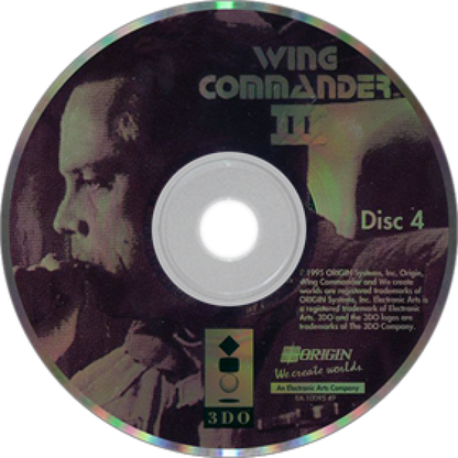 Wing Commander III: Heart of the Tiger disc 4 for Panasonic 3DO (3DO) space combat simulation video game