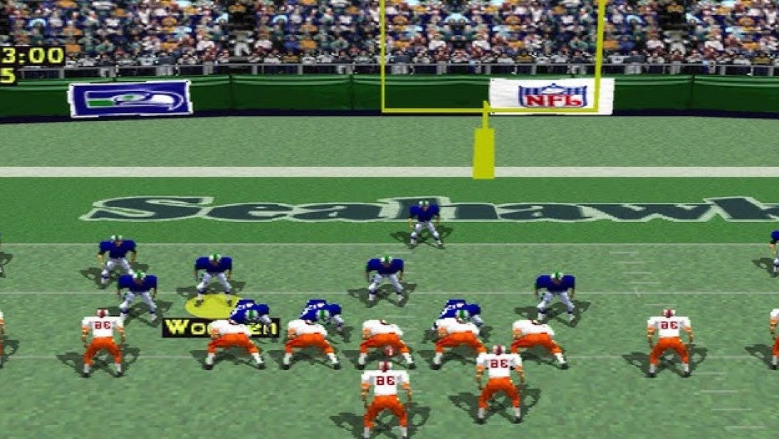 NFL GameDay PS1 PlayStation 1 American football sports game simulation gameplay Madden rival NFL teams season mode retro video game